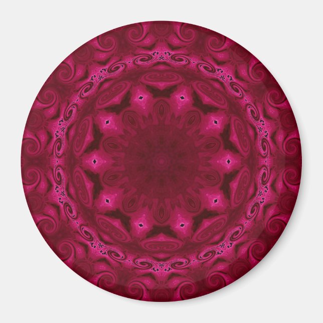 abstrakt och blommagnet magnet (Framsidan)