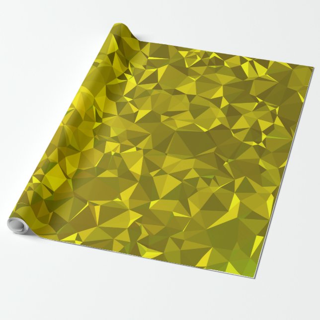 Abstrakt och modern geometrisk design - Guld Rush Presentpapper (Utrullad)