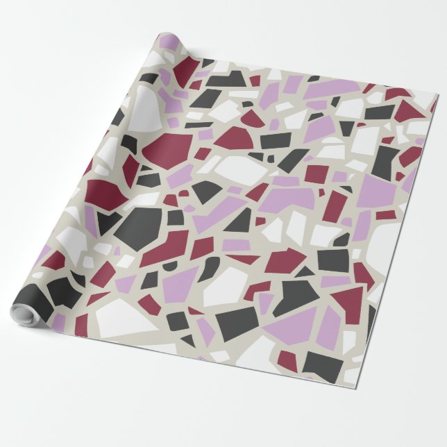 Abstrakt och modern konstdesign  presentpapper (Utrullad)