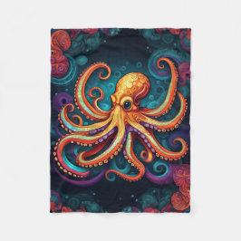 ABSTRAKT OCTOPUS BLANKET FLEECEFILT