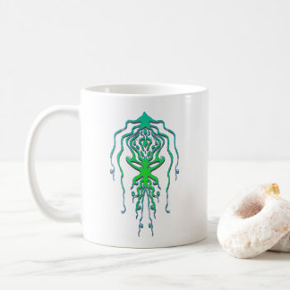 Abstrakt Octopus Tribal Squid Tattodesign Kaffemugg