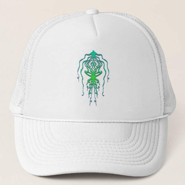 Abstrakt Octopus Tribal Squid Tattodesign Keps (Framsida)