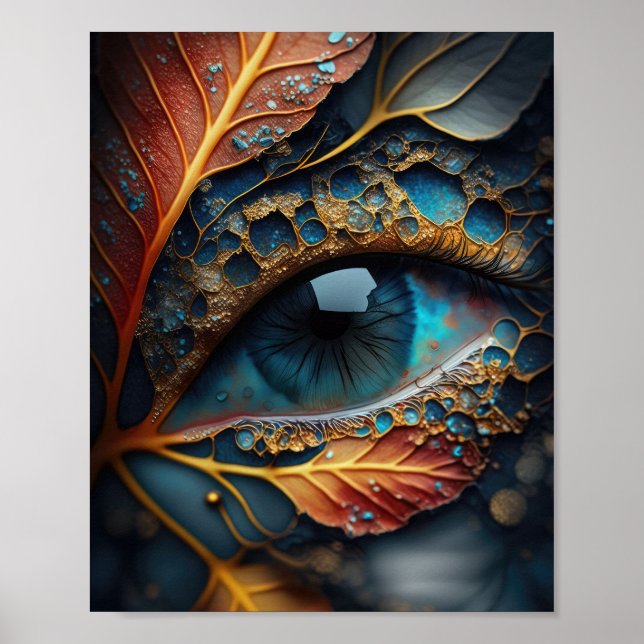 Abstrakt öga design poster (Framsidan)