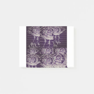 Abstrakt öga post-it block