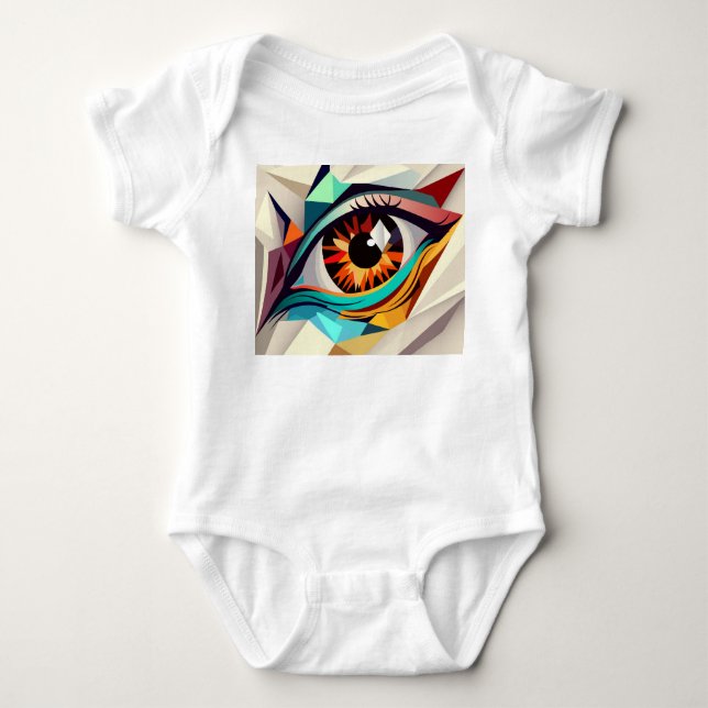 Abstrakt öga t shirt (Framsida)