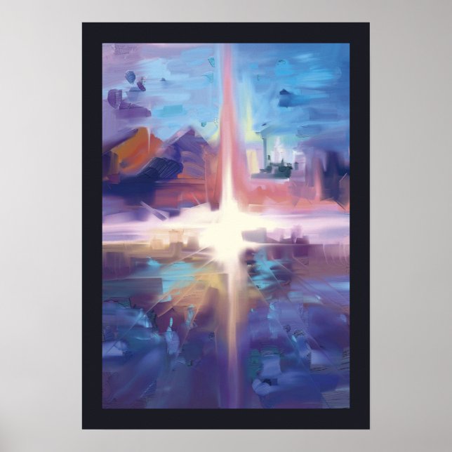 Abstrakt Oil Poster (Framsidan)