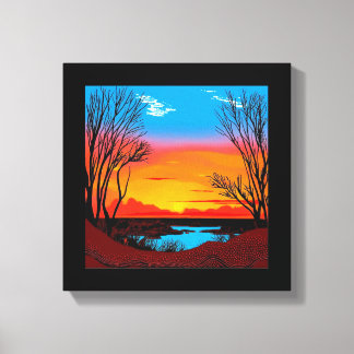 Abstrakt ökenbakgrund #2 canvastryck