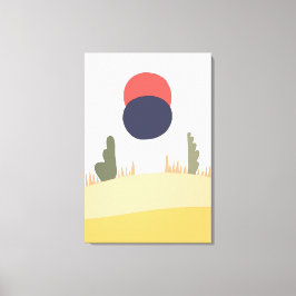 Abstrakt ökenberg canvastryck