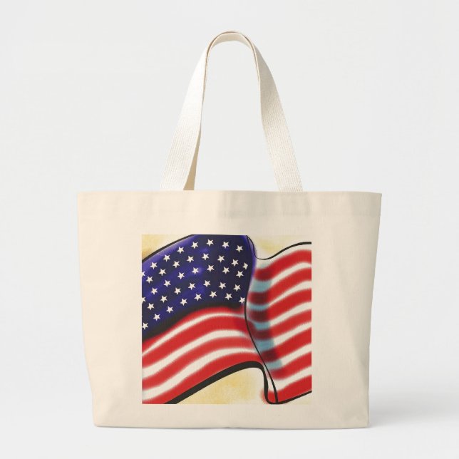 Abstrakt Old glory Tote Bag Jumbo Tygkasse (Framsidan)