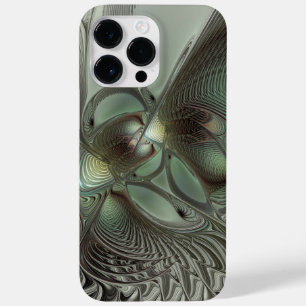 Abstrakt Olive Sage Grönt Grått Fractal Art Fantas