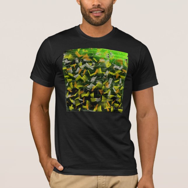 Abstrakt Olja och akrylmålning T Shirt (Framsida)