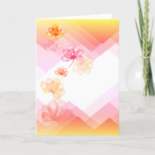 Abstrakt om din Blommigt Kort