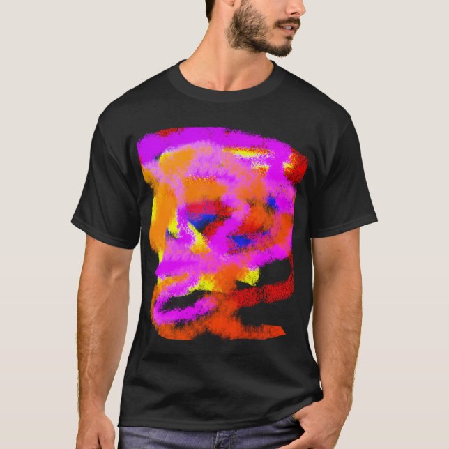 abstrakt om färg Ideas- stressar T Shirt (Framsida)