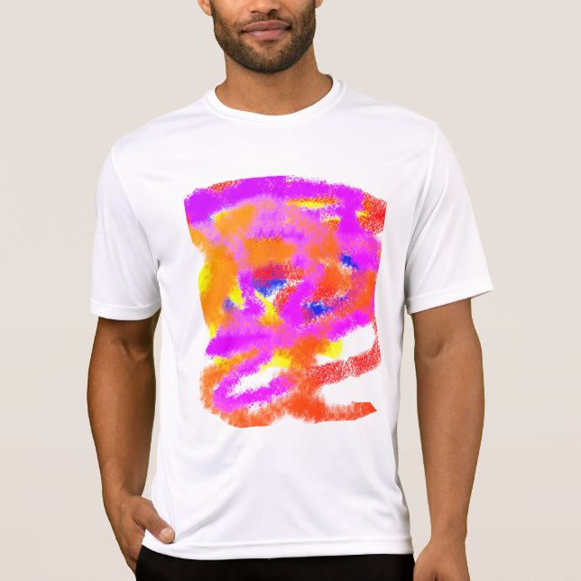 abstrakt om färg Ideas- stressar T Shirt (Framsida)