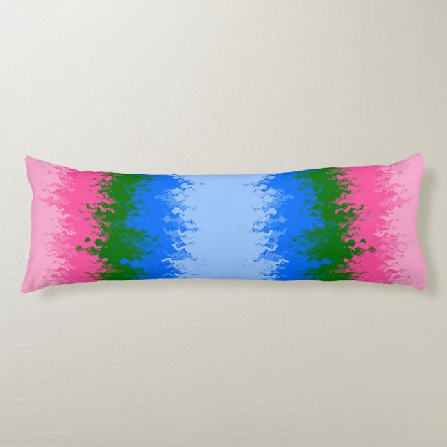 Abstrakt Omniromantiskt Pride Flagga Kroppskudde (Framsidan)
