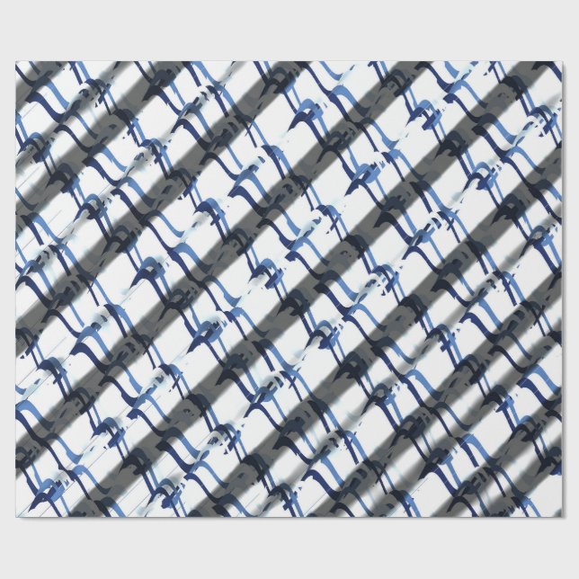 Abstrakt OpArt 3d-mönster  Presentpapper (Platt)