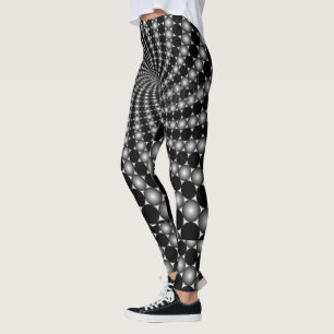 Abstrakt optisk illusion leggings