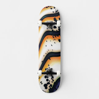 Abstrakt Orange Flöde – Modern Djärv Grafik Mini Skateboard Bräda 18,5 Cm