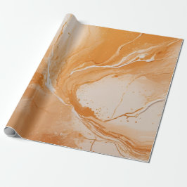 Abstrakt orange marble struktur presentpapper