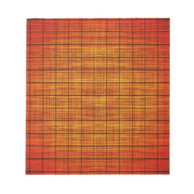 Abstrakt Orange över och svart Anteckningsblock (Framsida)