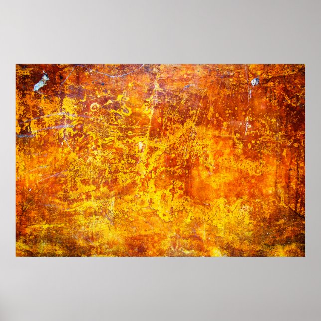 Abstrakt orange struktur betongvägg, poster (Framsidan)