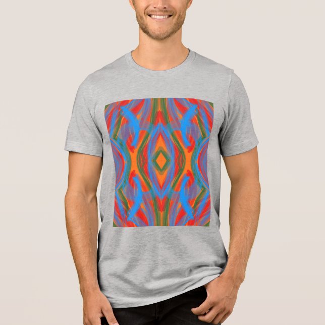 abstrakt orange t shirt (Framsida)