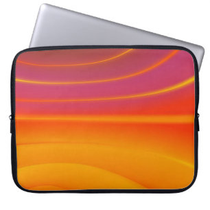Abstrakt orange virvlande datorskydd laptop fodral