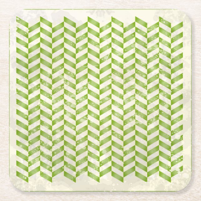Abstrakt örbenet i greenery underlägg papper kvadrat (Framsidan)