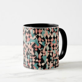Abstrakt Organic Mönster i Pastel Mugg