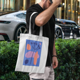 Abstrakt Organic Tote Bag Tygkasse