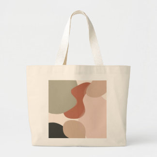 Abstrakt Organisk Blobkonst – Modern Minimalism Jumbo Tygkasse
