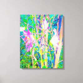 Abstrakt Oriental Lilies in My Rubio Garden Canvastryck