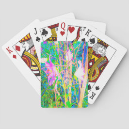 Abstrakt Oriental Lilies in My Rubio Garden Casinokort