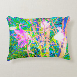 Abstrakt Oriental Lilies in My Rubio Garden Prydnadskudde