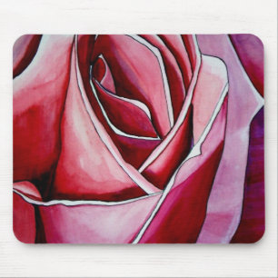 Abstrakt original ros konst i rosa makro musmatta