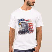 Abstrakt Örn med Flagga – Konstnärlig USA-design