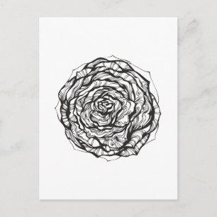 Abstrakt Ornamental Ro Vykort