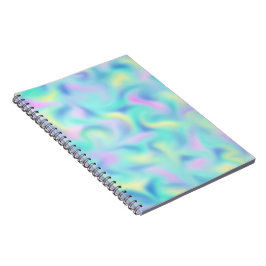 Abstrakt Oskarp Söt Pastel Swirls Mönster Anteckningsbok