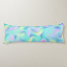 Abstrakt Oskarp Söt Pastel Swirls Mönster Kroppskudde