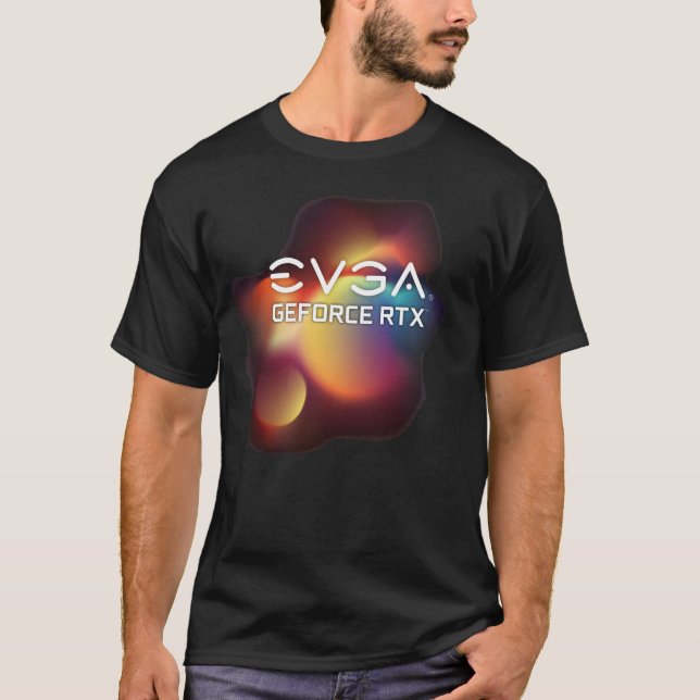 Abstrakt Oskärpa EVGA RTX T-Shirt (Framsida)