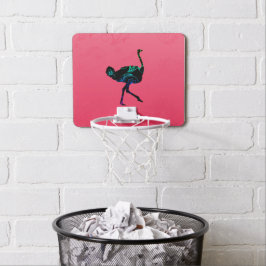 Abstrakt Ostrich Mini Basketball-mål Mini-Basketkorg