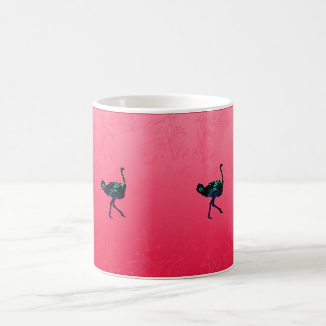 Abstrakt Ostrich Mugg (Center)