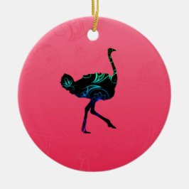 Abstrakt Ostrich Ornament