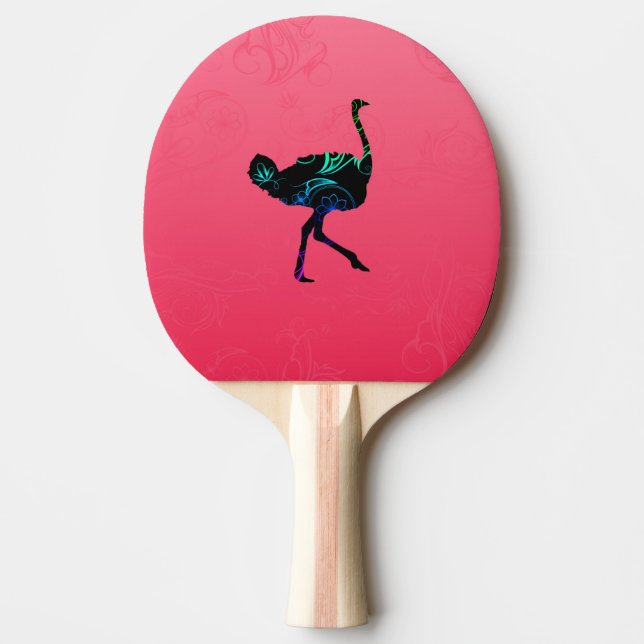 Abstrakt Ostrich Ping Pong Paddle Pingisracket (Framsidan)