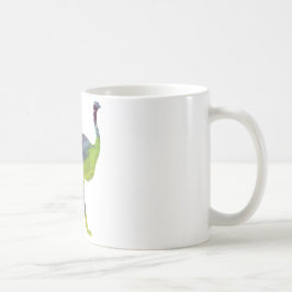 Abstrakt Ostrichsilhouette Kaffemugg