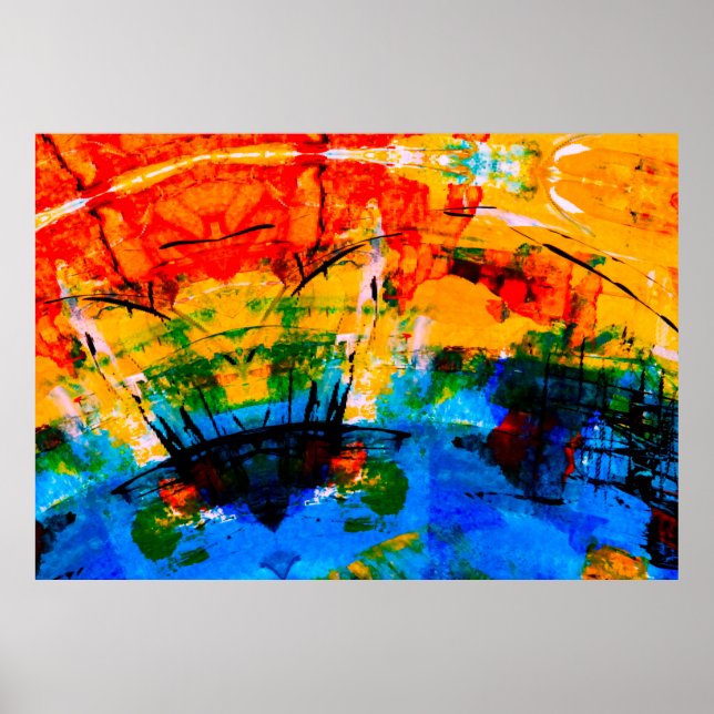 Abstrakt på betongvägg. poster (Framsidan)