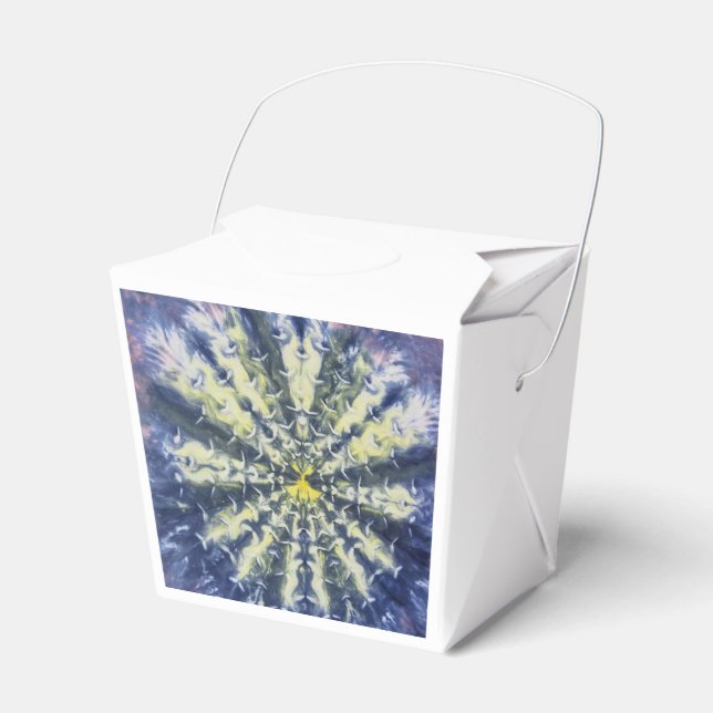 Abstrakt Påfågel Fjäder Matlåda Presentaskar (Framsidan Sidan)