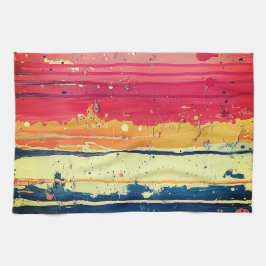 Abstrakt Paint Design på kökshandduk