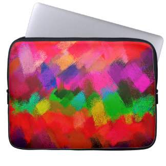 Abstrakt Paint Färg Penseldrag nr 2 Laptop Sleeve