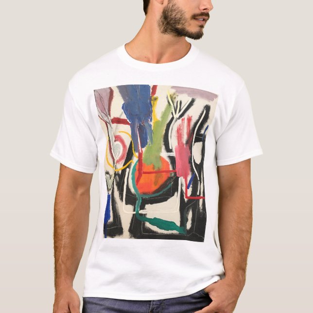 Abstrakt Paint Jeff Hankamer Artjunkhaus T Shirt (Framsida)
